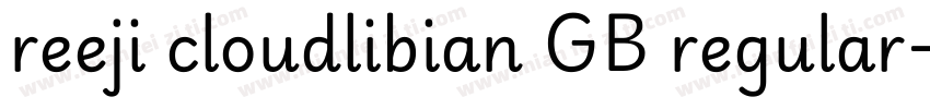 reeji cloudlibian GB regular字体转换